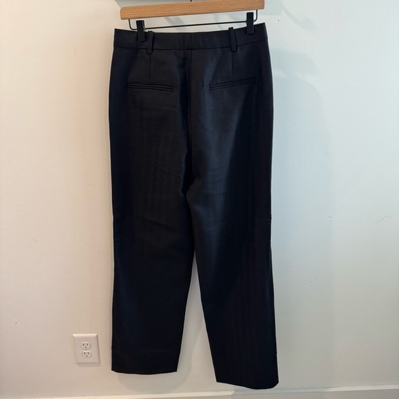 NWT CO Women’s Black Italian Wool Straight Leg Trousers Size 6 - Picture 6 of 6